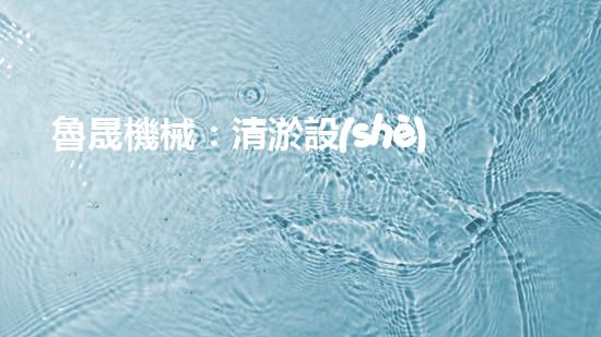 魯晟機械：清淤設(shè)備的領(lǐng)航者，你知道它為何備受矚目嗎？